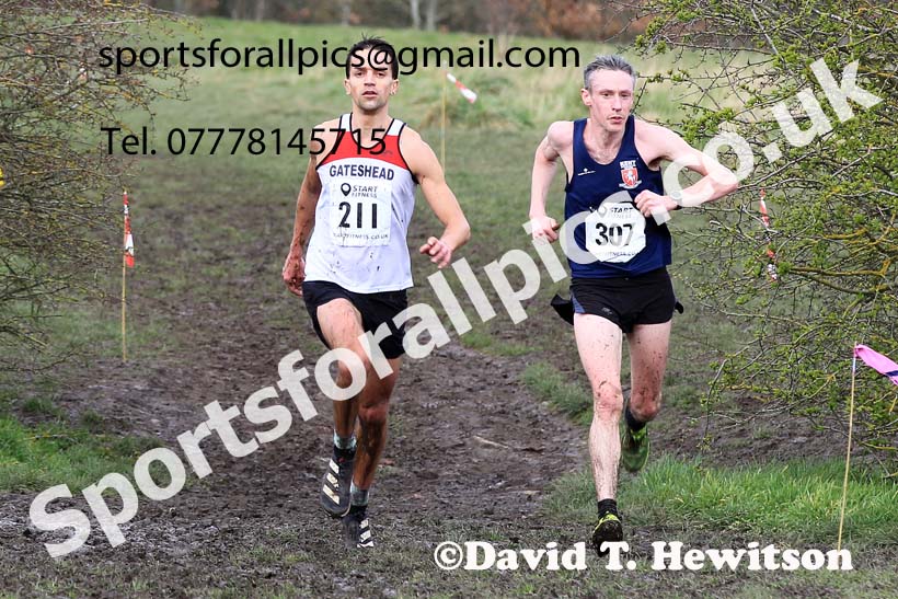 Men 35 to 60 in the 2023 BMAF Cross Country Champs., Wallsend. Photo: David T. Hewitson/Sports for All Pics